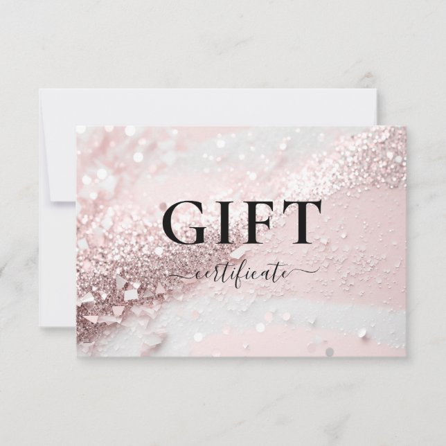 BUSINESS GIFT CERTIFICATE | Modern | GLITTER (Framsida)