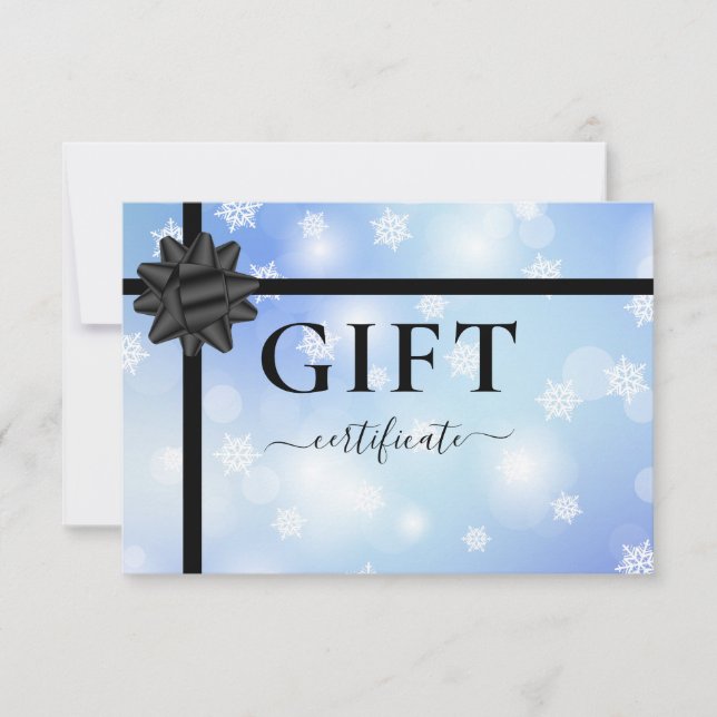 BUSINESS GIFT CERTIFICATE | Modern | Ribbon |  (Framsida)