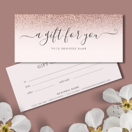 Business Gift Certificate Ro Guld Ombre