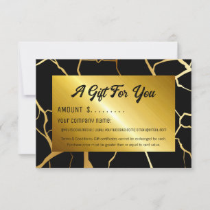 Business Gift-certifikat enkelt Modern Social