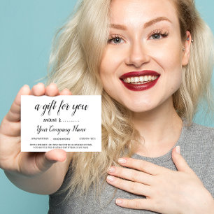 Business Gift-certifikat enkelt Modern Social