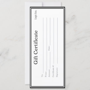 Business Gift-certifikat med Anpassningsbarnas Log