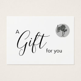 Business Gift-certifikat med logotyp Visitkort