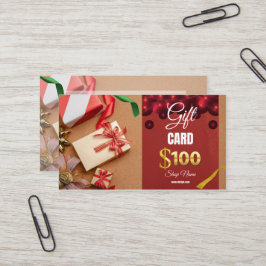 Business Gift-kort $100 Visitkort