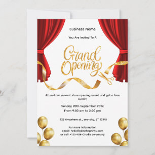 Business Grand Open Ceremony-inbjudan Inbjudningar