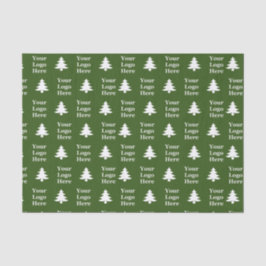 Business Grönt and White Julgranar Din Logotyp