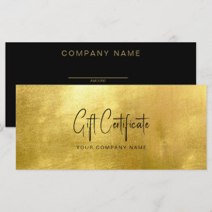 Business Guld & Black Gift-certifikat