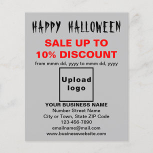 Business Halloween-försäljning på Grått Flyer