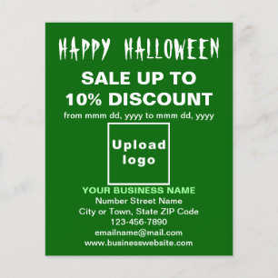 Business Halloween-försäljning på Grönt Flyer