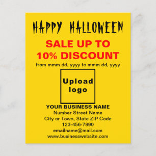 Business Halloween-försäljning på Gult Flyer