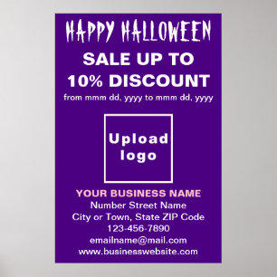 Business Halloween-försäljning på Lila Poster