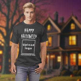 Business Halloween Hälsning på Black T-Shirt