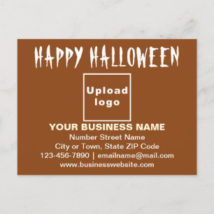 Business Halloween Hälsning på brunvykort Vykort