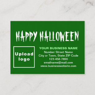 Business Halloween Hälsning på Grönt Tilläggskort