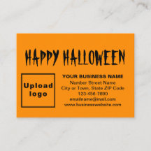 Business Halloween Hälsning på Orange Färg