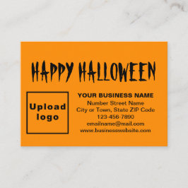 Business Halloween Hälsning på Orange Färg Tilläggskort