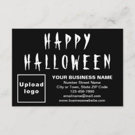 Business Halloween - litet, svart, platt kort