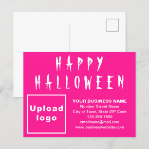 Business Halloween Rosa Helgdag vykort