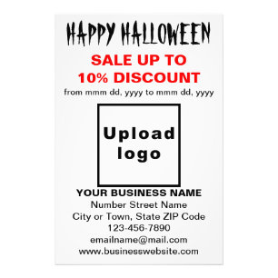 Business Halloween Sale på White Photo Papper Fototryck