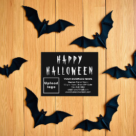 Business Halloween Small Black Flat Helgdag Card Julkort