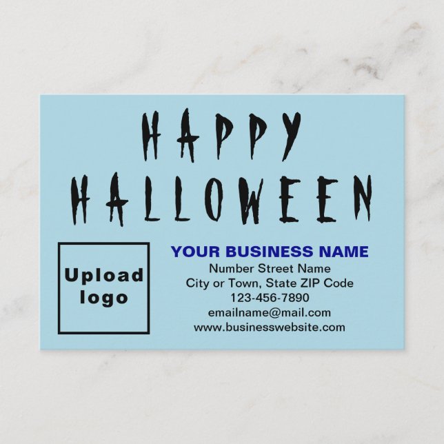 Business Halloween Small Light Flat Hälsning Kort (Framsida)