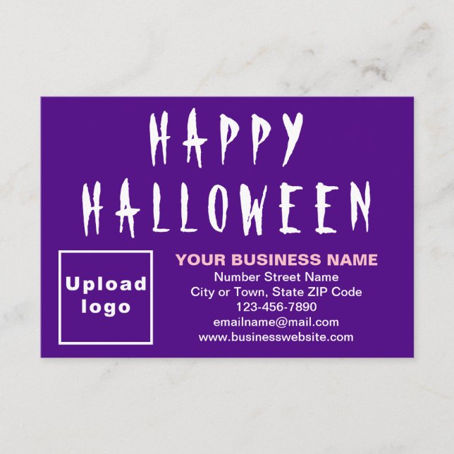 Business Halloween - vanligt kort för liten Lila (Framsida)