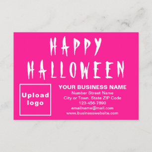 Business Halloween - vanligt kort för liten Rosa