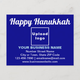 Business Hanukkah Hälsning om blåvykort Vykort