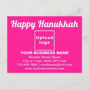 Business Hanukkah Hälsning på Rosa Postcard Vykort