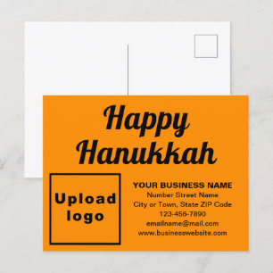 Business Hanukkah Orange Färg Helgdag vykort