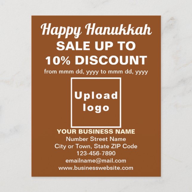Business Hanukkah Sale on Brown Flyer (Framsidan)