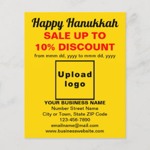 Business Hanukkah Sale on Gult Flyer