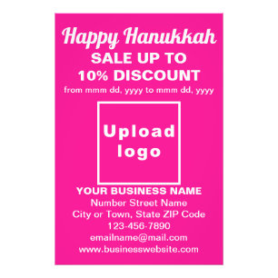 Business Hanukkah Sale on Rosa Photo Papper Fototryck