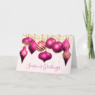 Business Helgdag Card för Ornaments-Guld i Shock r Helgkort