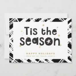 BUSINESS HELGDAG THANKS är säsong svart guld Inbjudningar