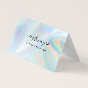 Business HoloGraph Script Gift-certifikat Visitkort