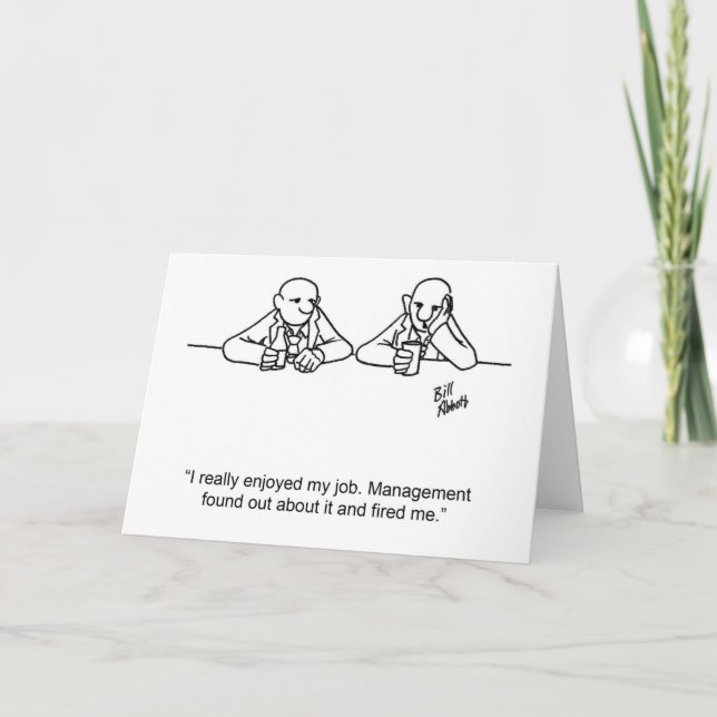 Business Humor Greeting Card Kort (Framsida)