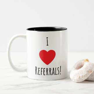 Business I Heart Referrals Coffee Tea Mugg