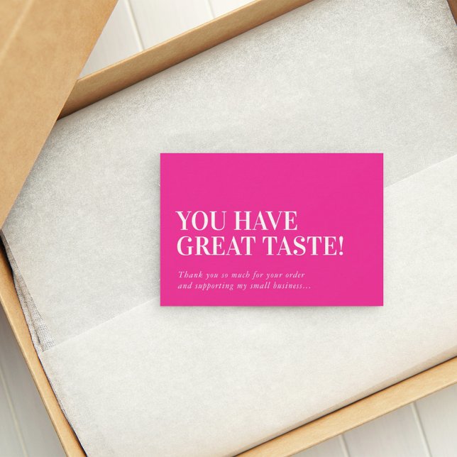 BUSINESS INSERT, modern, söt tack för rosan Kort (Skapare uppladdad)