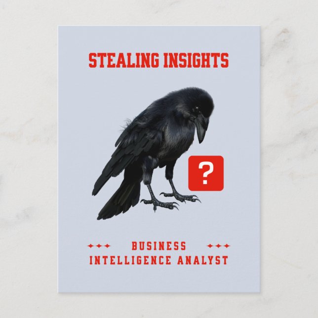 Business Intelligence-analytiker på Crow Helg Vykort (Framsida)