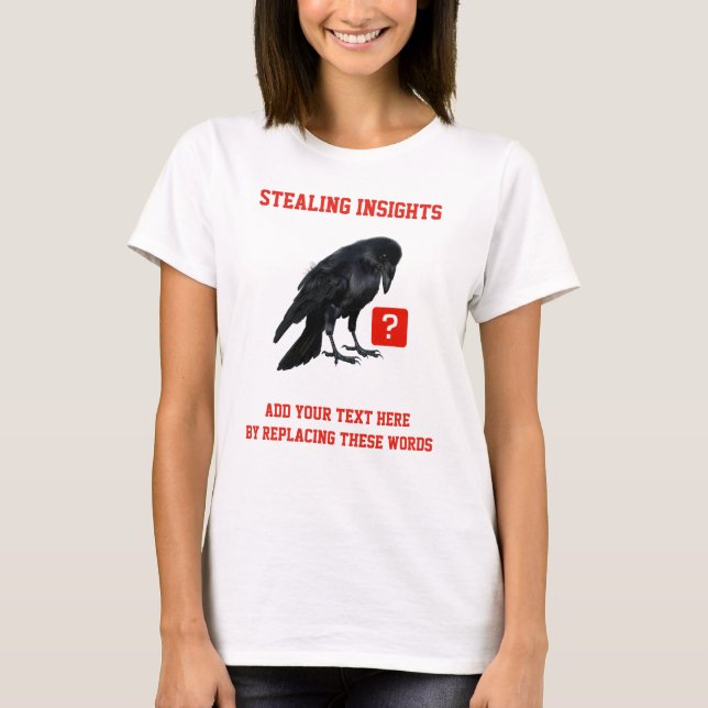 Business Intelligence-analytiker på Custom Crow T Shirt (Framsida)