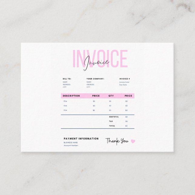 Business Invoice (Framsida)