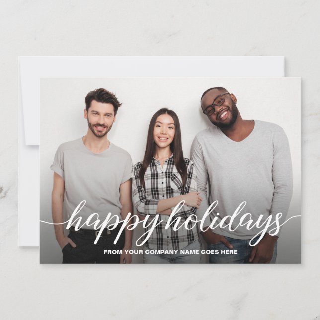Business julteam Photo Glad helg Julkort (Framsida)