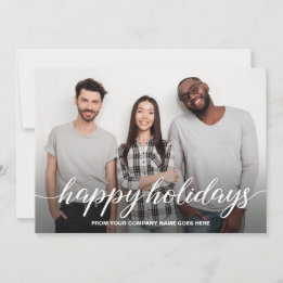 Business julteam Photo Glad helg Julkort