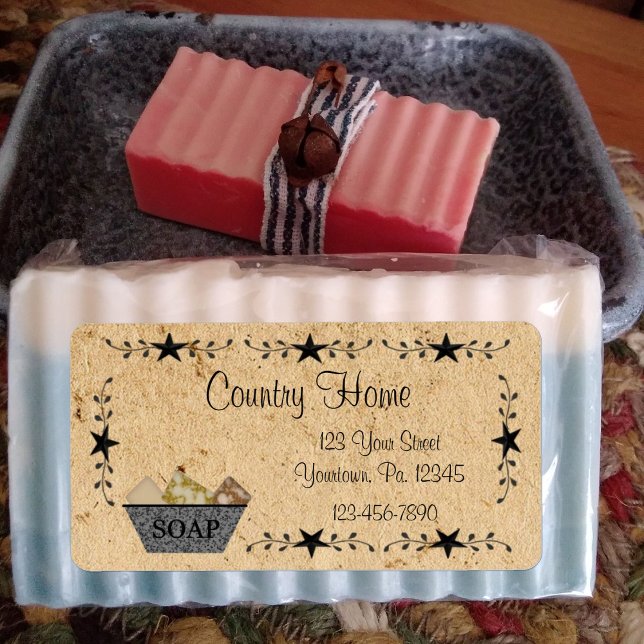 Business Label för Star Gräns Soap Adressetikett (Skapare uppladdad)