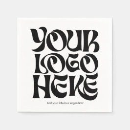 Business Large Logo and Text Pappersservett