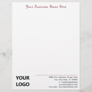 Business Letterhead-exempel på din egen design Brevhuvud
