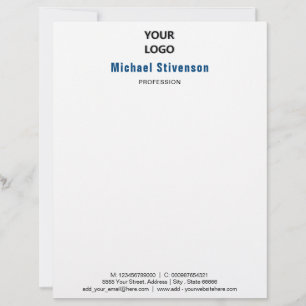 Business Letterhead-malldesign - din egen Brevhuvud