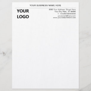 Business Letterhead med grundläggande Anpassningsb Brevhuvud