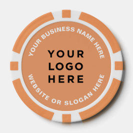 Business Logo and Text Simple Professional Poker Marker